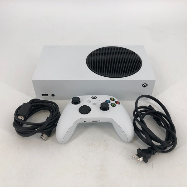 Microsoft Xbox Series S White 512GB Very Good Condition w/ Cables + Controller