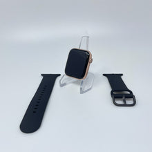 Load image into Gallery viewer, Apple Watch Series 4 (GPS) Rose Gold Aluminum 44mm w/ Black Non-OEM Sport Fair
