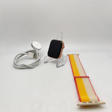 Load image into Gallery viewer, Apple Watch SE Cellular Gold Aluminum 44mm w/ White Sport Loop Excellent