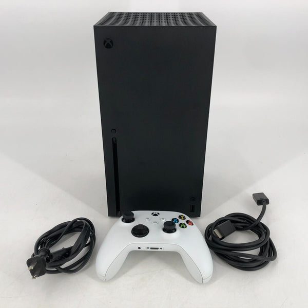 Microsoft Xbox Series X Black 1TB w/ White Controller + Cables