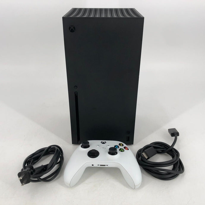 Microsoft Xbox Series X Black 1TB w/ White Controller + Cables