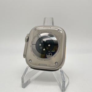 Apple Watch Ultra Cellular Titanium 49mm w/ Gray Non-OEM Sport Loop Very Good