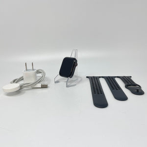 Apple Watch Series 5 Cellular Space Gray Aluminum 44mm w/ Black Sport Band Good