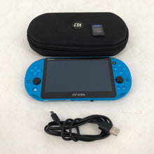 Load image into Gallery viewer, Sony PlayStation Vita - Aqua Blue Excellent w/ Case + Charger + Game