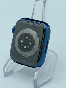 Apple Watch Series 7 (GPS) Blue Sport 45mm w/ Graphite Milanese Loop