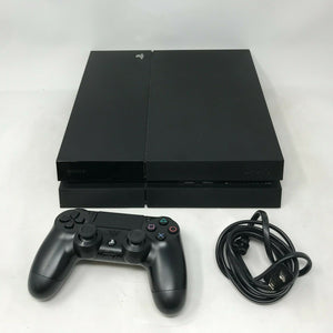 Sony Playstation 4 Black 500GB w/ Controller + Cable