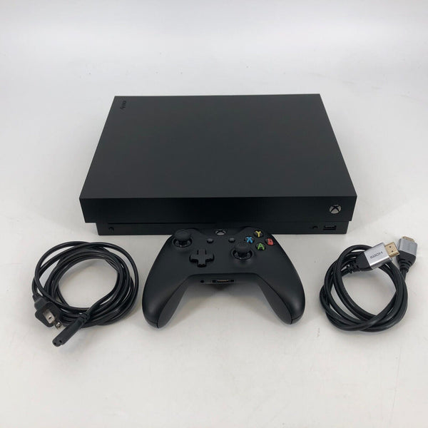 Xbox One X Black 1TB - Very Good Cond. w/ Controller + HDMI/Power Cables + Game