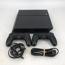 Load image into Gallery viewer, Sony Playstation 4 Black 500GB Good Condition w/ 2 Controllers + Cables + Games