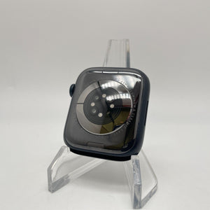 Apple Watch Series 7 Cellular Midnight Black Aluminum 45mm White Sport Very Good