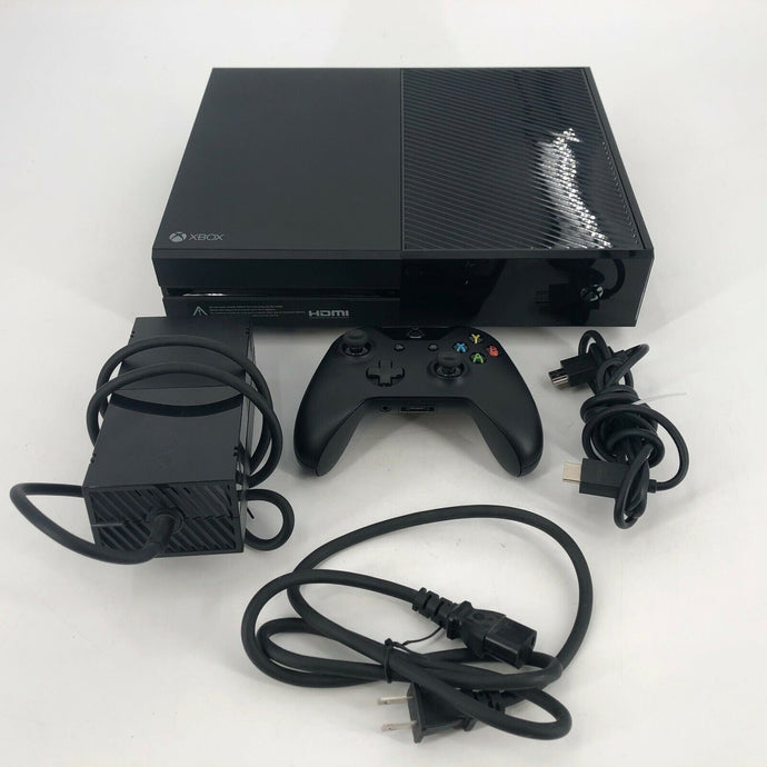 Microsoft Xbox One Black 1TB - Very Good Cond. w/ Controller + HDMI/Power Cables