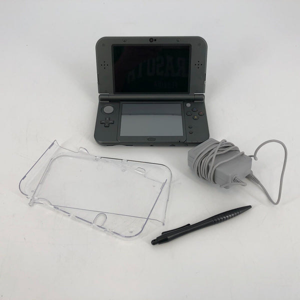 Nintendo New 3DS XL Black - Excellent Condition w/ Charger + Case + Stylus