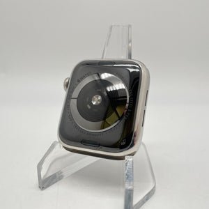Apple Watch Series 5 Cellular Silver S. Steel 44mm Gray Sport Loop Very Good