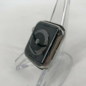 Apple Watch Series 5 Cellular Silver Stainless Steel 40mm w/ Black Sport