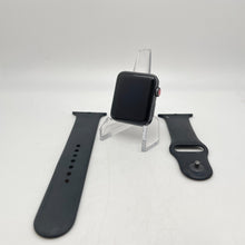 Load image into Gallery viewer, Apple Watch Series 3 Cellular Space Gray Aluminum 42mm w/ Black Sport Band