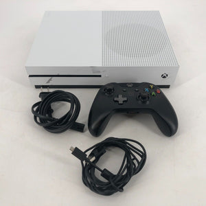 Microsoft Xbox One S White 1TB w/ Controller + Power Cable