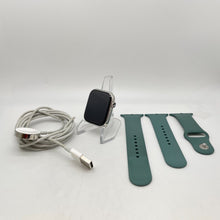 Load image into Gallery viewer, Apple Watch Series 7 Cellular Silver S. Steel 45mm w/ Green Sport Band Good