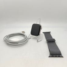 Load image into Gallery viewer, Apple Watch Series 5 Cellular Silver S. Steel 44mm Gray Sport Loop Very Good