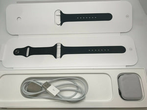 Apple Watch Series 6 Stainless Steel Cellular Graphite 44mm + Black Sport