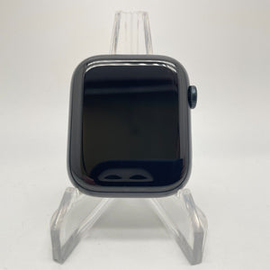 Apple Watch Series 7 (GPS) Midnight Aluminum 45mm w/ Black Nike Sport Band Good