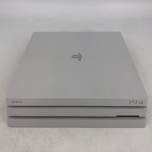Sony Playstation 4 Pro White 1TB - Very Good w/ 2 Controllers + Cables + Games
