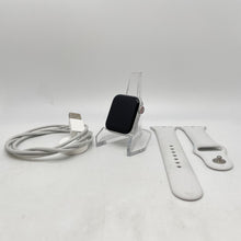 Load image into Gallery viewer, Apple Watch Series 4 Cellular Silver Aluminum 40mm White Band Very Good READ