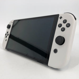 Nintendo Switch OLED 64GB White - Excellent w/ Dock + HDMI/Power Cables + Case