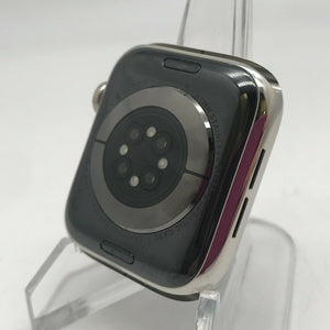 Apple Watch Series 6 Silver Cellular Steel 44mm w/ Pink Braided Solo Loop