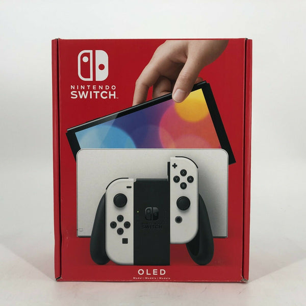 Nintendo Switch OLED 64GB White w/ Full Kit! + Game + Case