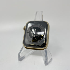 Apple Watch Series 8 Cellular Gold S. Steel 45mm Starlight Sport Band Very Good