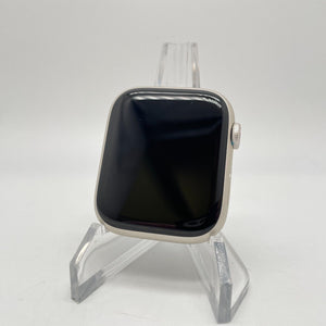 Apple Watch Series 7 Cellular Starlight Aluminum 45mm w/ Purple Sport Band