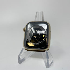 Apple Watch Series 7 Cellular Gold S. Steel 45mm w/ Green Sport Loop Excellent