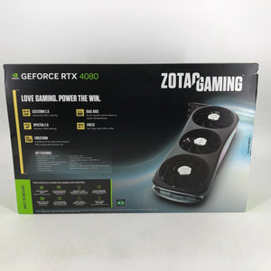 ZOTAC Gaming NVIDIA GeForce RTX 4080 Trinity 16GB LHR GDDRX - NEW & SEALED