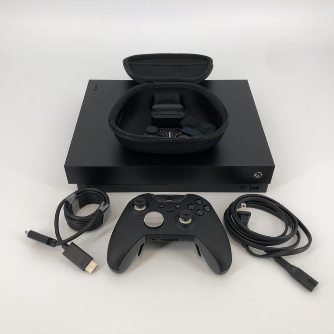 Xbox One X 1TB Black w/ Power/HDMI Cables + Elite Controller