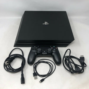 Sony Playstation 4 Pro Black 1TB w/ Controller + Cables + Box