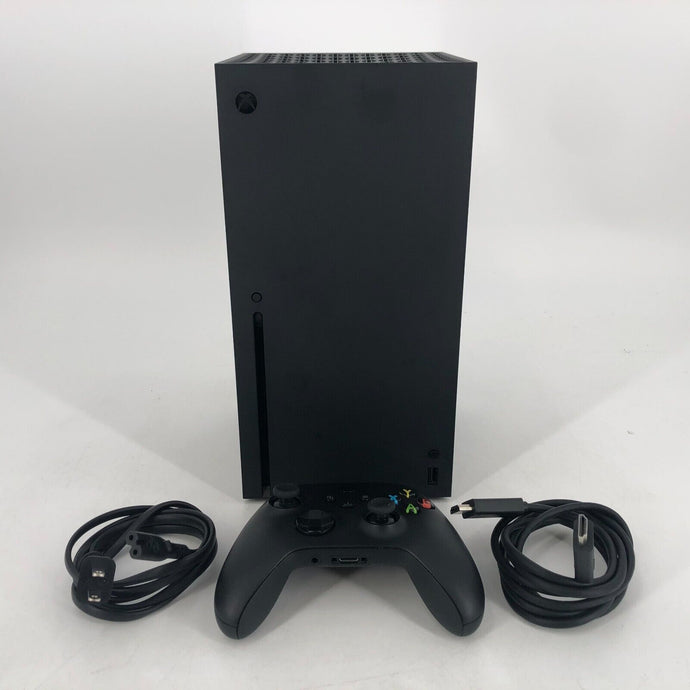 Microsoft Xbox Series X Black 1TB - Good Condition w/ Controller + Cables + Game