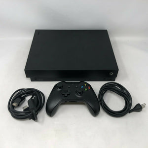 Xbox One X Black 1TB w/ Controller + HDMI/Power Cables