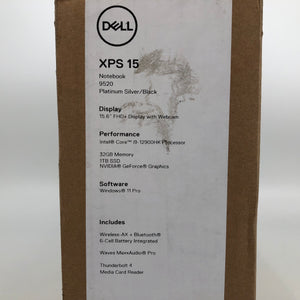 Dell XPS 9520 15.6" 2022 FHD+ 5.0GHz i9-12900HK 32GB 1TB RTX™ 3050 Ti - Open Box