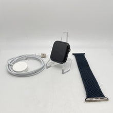Load image into Gallery viewer, Apple Watch Series 5 Cellular Graphite S. Steel 44mm w/ Blue Solo Loop Very Good