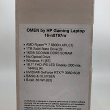 Load image into Gallery viewer, HP OMEN 16 Black 2022 FHD 3.2GHz AMD Ryzen 7 6800H 16GB 1TB RTX 3060 - BRAND NEW