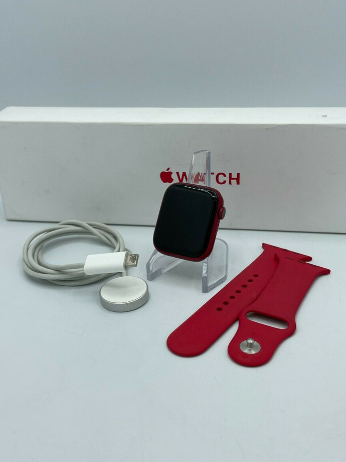 Apple Watch Series 7 Cellular Red Sport 45mm w/ Red Sport