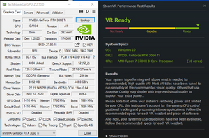 MSI NVIDIA GeForce RTX 3060 Ti Ventus 2x OC 8GB LHR GDDR6 - 256 Bit - Good Cond.