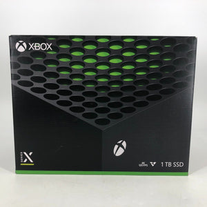 Microsoft Xbox Series X Black 1TB w/ Cables + Box + Game
