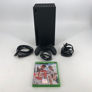 Microsoft Xbox Series X Black 1TB w/ Controller/Cables + Game