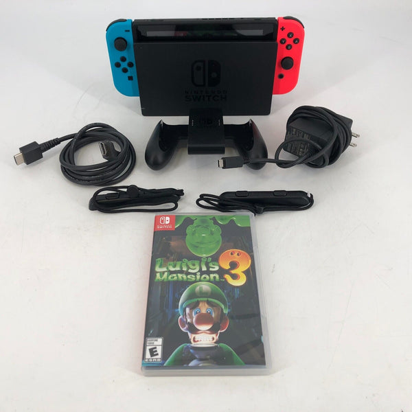 Nintendo Switch 32GB w/ Dock + Cables + Grips + Game