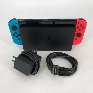 Switch OLED 64GB Black - Very Good Condition w/ Dock + CaNintendo bles