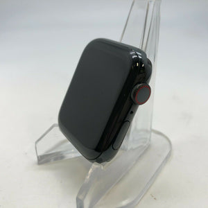 Apple Watch Series 4 Cellular Black Stainless Steel 44mm w/ Black Sport