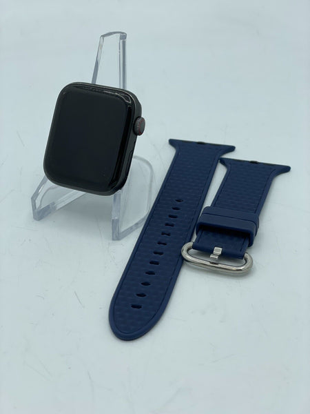 Apple Watch SE Cellular Space Gray Aluminum 44mm w/ Navy Blue Sport