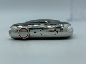 Apple Watch Series 4 Cellular Silver Stainless Steel 44mm w/ Black Sport