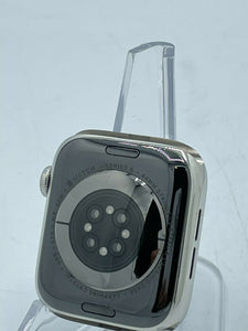 Apple Watch Series 6 Cellular Silver Stainless Steel 44mm w/ Black Sport