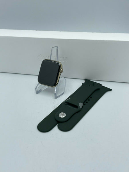 Apple Watch Series 6 Cellular Gold S. Steel 44mm w/ Cyprus Green Sport